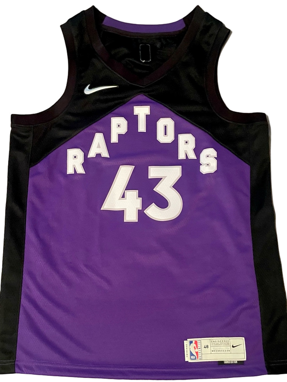 Nike Pascal Siakam Raptors Earned Edition Swingman Jersey Size 48 L